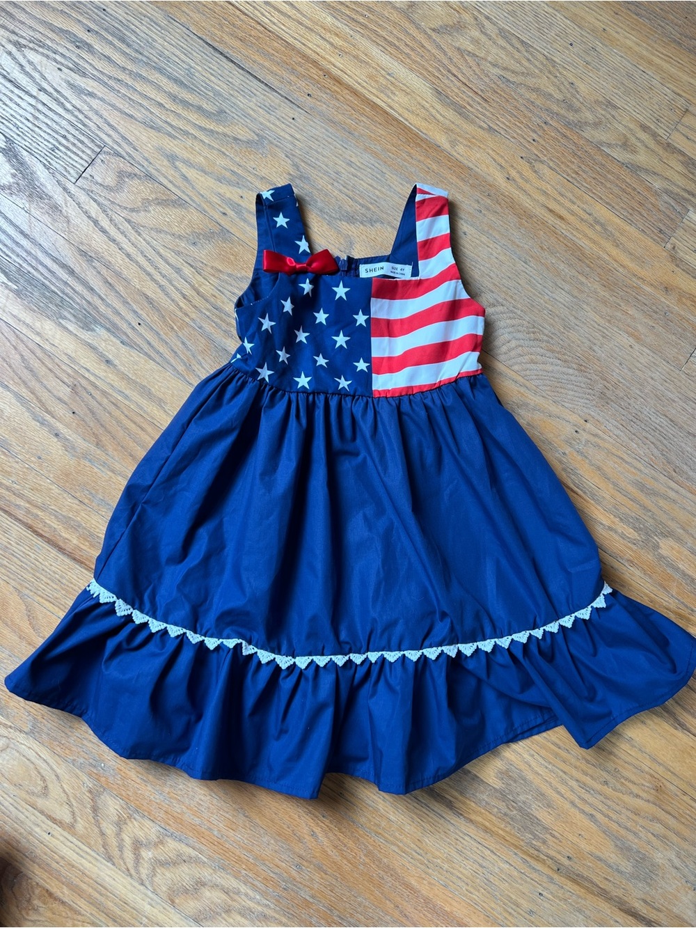 Patriotic Stars & Stripes Blue Sundress